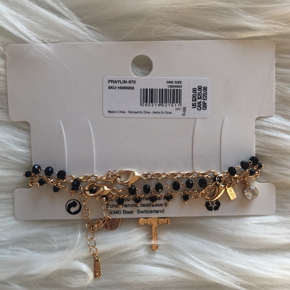 New!✨ ALDO Praylin black & gold bracelet set! NWT 💖 - Picture 3 of 4